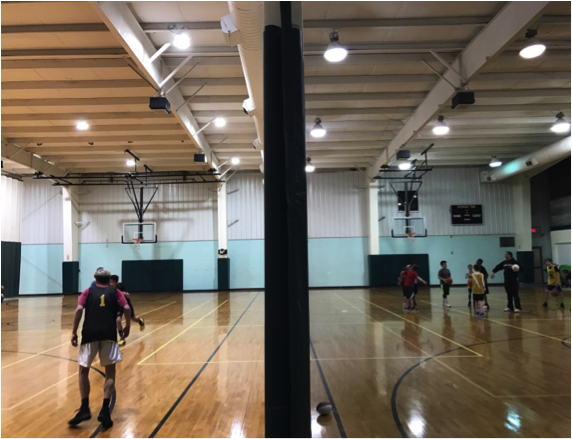 basketball court lighting by Culture Lighting Indianapolis