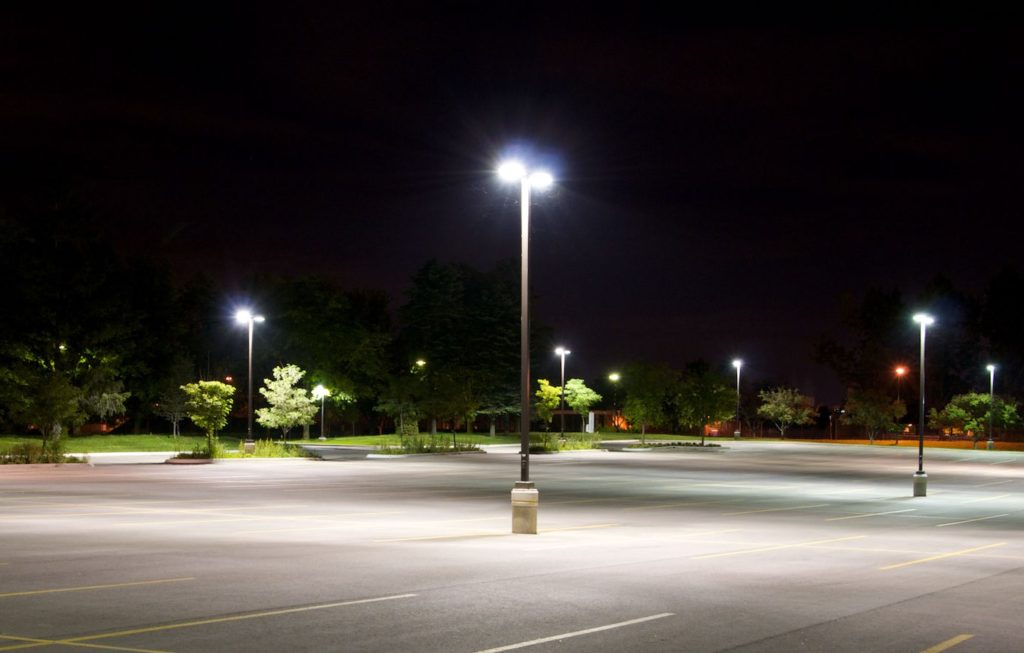 exterior parking lot lighting