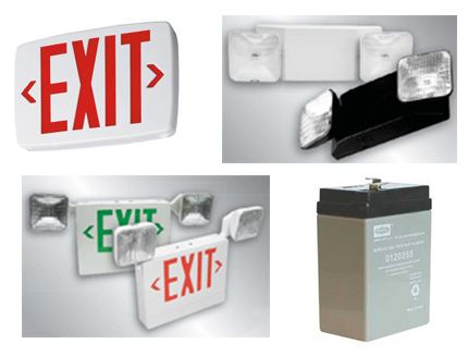 exit lights and emergency lighting