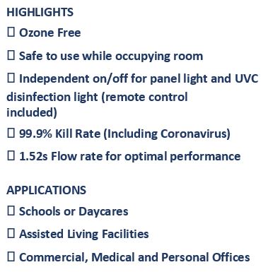UVC lighting stats