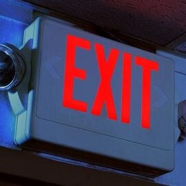 Exit sign