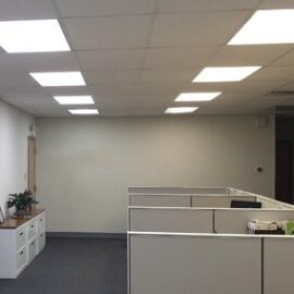 LED lighting in commercial office