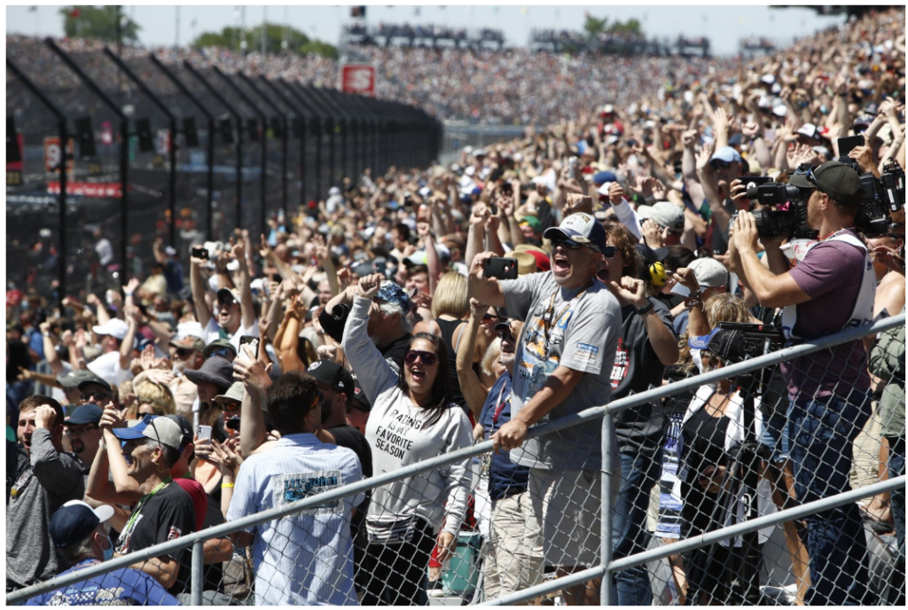 Fans at Indy 500